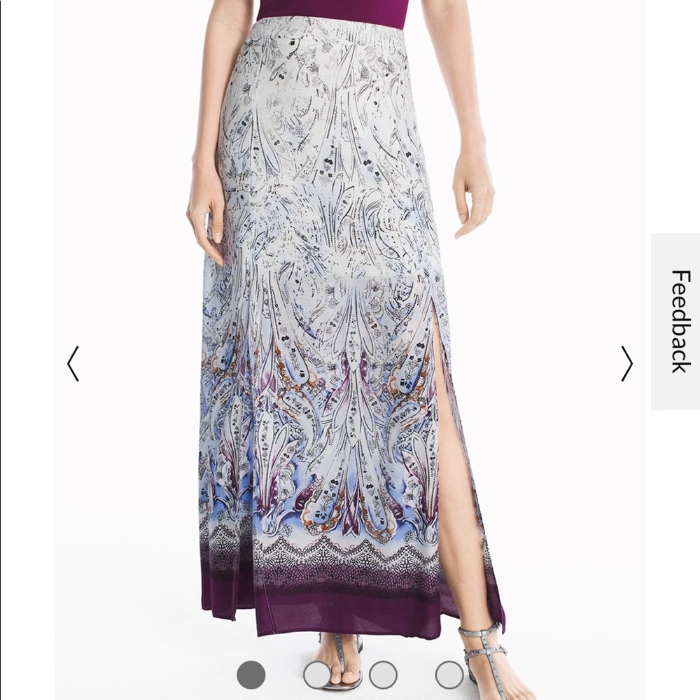 WHBM Paisley Maxi Skirt size 14 NWT